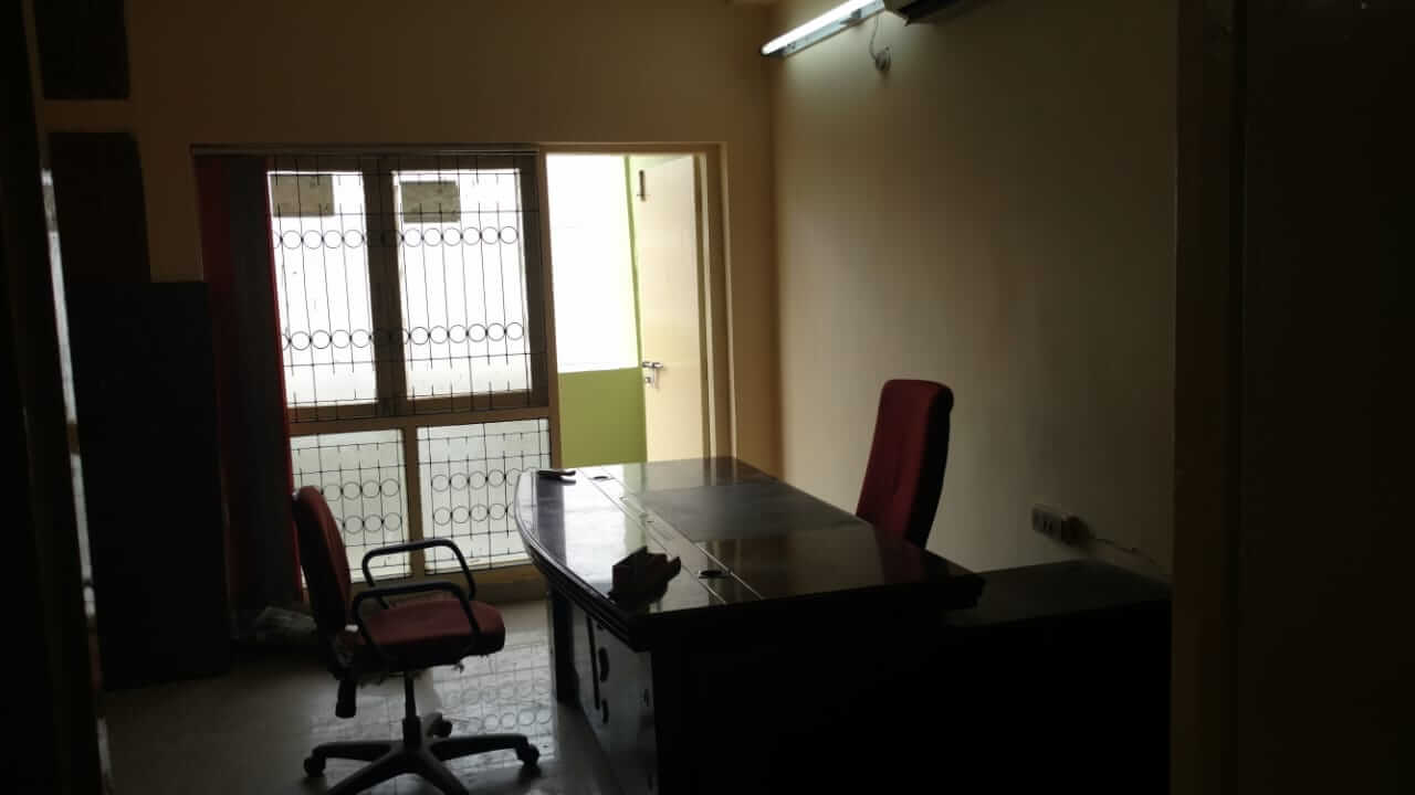 1100 square feet Commercial office space for rent on Panjagutta main road. 