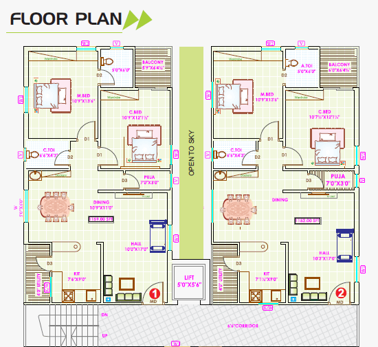 2 & 3 BHK Flats For Sale Near Gachibowli, Gopanpally Occupancy By May 2019