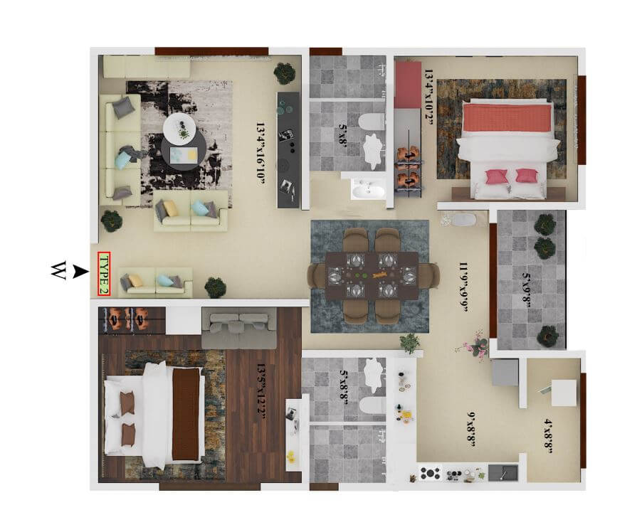 2BHK 3BHK FLATS  for sale @ kammasandra village, ananthnagar road, electronic city, Bangalore. 