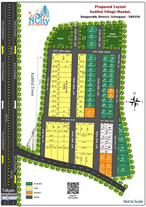 Residential Plot / Land for Sale 160 Sq. Yards at Hyderabad, Kadthal