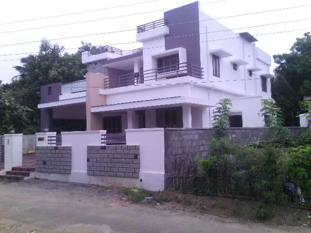 10 cent land 3300sqft NEW CONTEMPORARY HOUSE Thannissery, Palakkad