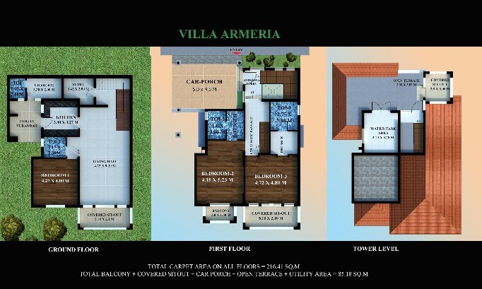 Estilo Patio is one of the residential developments of Estilo Moderno Realty. It offers spacious and skilfully designed 3BHK villas